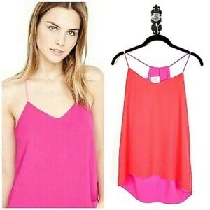 NWT EXPRESS Barcelona Reversible Tank in Red/Pink